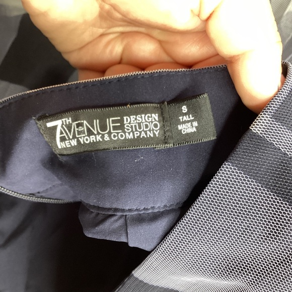 New york & Company Plaid Tulle Tall skirt size Small Tall - Picture 2 of 5